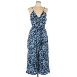 NWT Banana Republic Blue & Black Leopard Jumpsuit